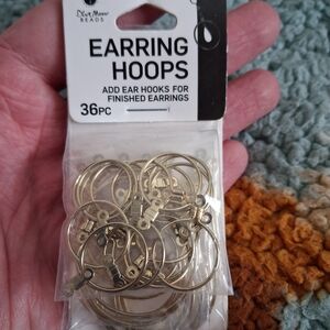 Darice Gold Earring Hoops 36pc